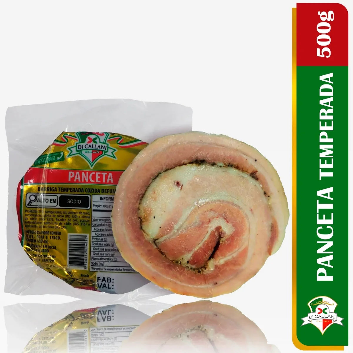 Panceta Defumada com Couro 1K - Mercearia do Julião